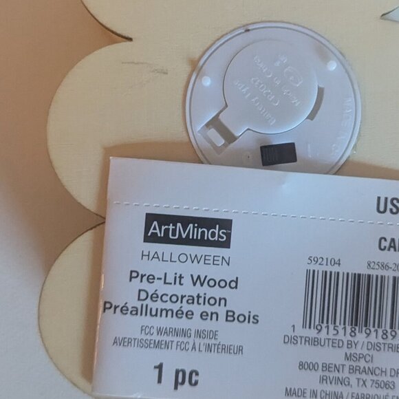 NWT DIY LED Halloween Sign Jack O'Lantern Pumpkin Stack Michaels ArtMinds Crafts - Picture 13 of 13